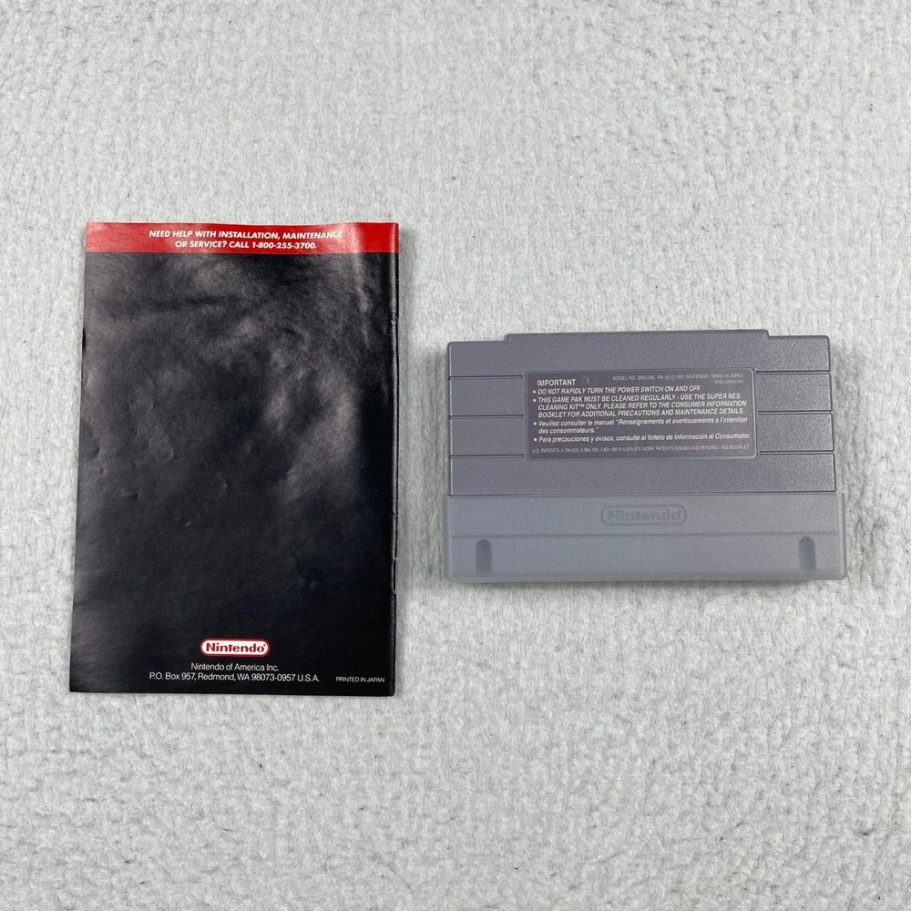 Nintendo Mario Paint Video Game‎ SNES OS Grey Cartridge Manual Retro Gaming